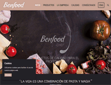 Tablet Screenshot of benfood.com